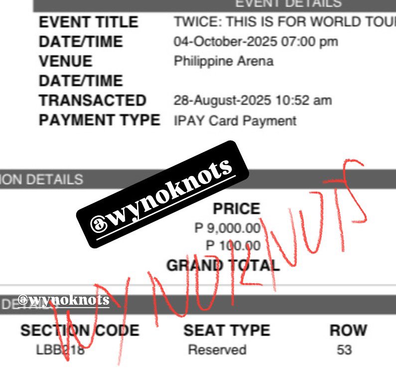 wts lfb TWICE This is For in Bulacan

— (1) LBB REG row 53
— SRP: ₱9,000 + ₱100 SM fee
— rfs: one lang nacheckout na ticket 😭
— can claim together in sm clark/ sm megamall

#TWICE_THISISFOR_WORLD_TOUR 
#TWICE_THISISFOR_WORLD_TOUR_IN_BULACAN