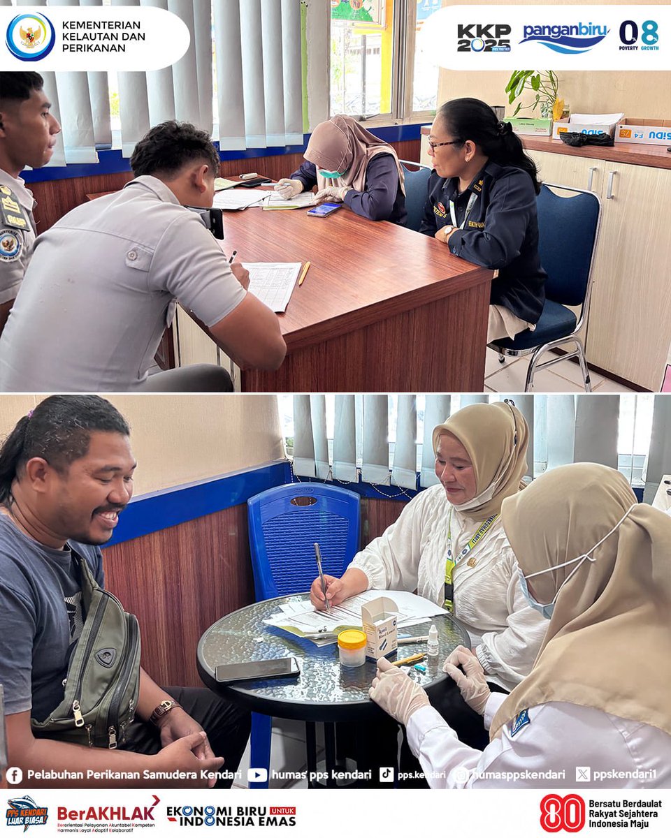 ppskendari1's tweet photo. (27-8) 🚨 Puskesmas Abeli dan Balai Kekarantinaan Kesehatan Kelas I Kota Kendari  bekerjasama dengan PPS Kendari gelar screening HIV di Pelayanan Terpadu PPS Kendari. Deteksi dini tanpa stigma, untuk masyarakat yang lebih sehat dan peduli. 

#PPSKendari #PuskesmasAbeli #TesHIV https://t.co/Fur4jUkuBs