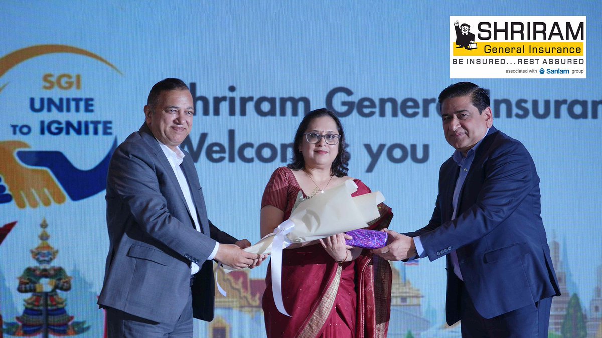 Shriram_GI's tweet photo. ShriramGI hosts Channel Partners Meet in Bangkok!
The event was graced by Ms. Paulomi Tripathi, Deputy Chief of Mission, Embassy of @IndiainThailand, who emphasized the vital role of insurance brokers in driving growth and strengthening customer trust.
#UniteToIgnite #SGI https://t.co/xcgb0YshUa
