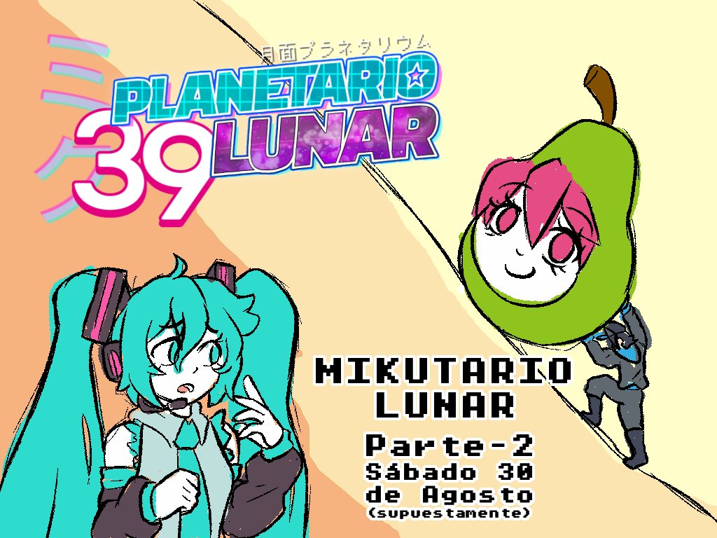 Nos vemos este sábado para, a ver si ahora si hacemos el Mikutario Lunar, si es que el Aura no vuelve a enviar más troques al rojo... y pues eso, nos veremos por Twitch (presumiblemente):

twitch.tv/planetariolunar

#DibujoLunar ...y asi