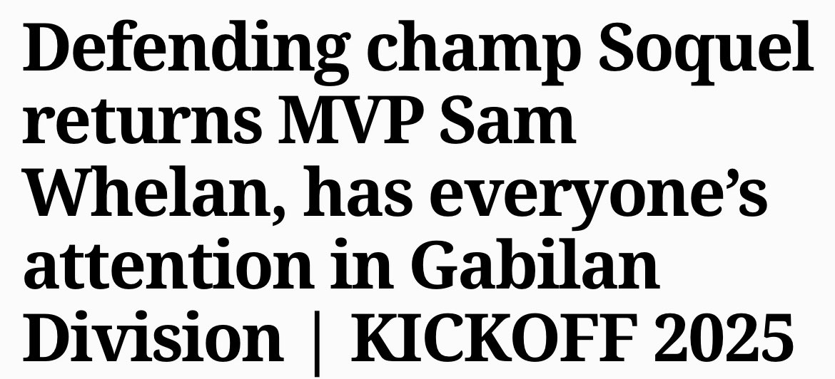 Sam Whelan (@sam_whelan12) on Twitter photo Game 1 this Friday vs Los Gatos!! Thanks to <a href="/scsentinel/">Santa Cruz Sentinel</a> for covering my teammates and I in this great article! <a href="/CoachRomeroCP/">Keegan Romero</a> <a href="/CoachKevinClune/">Kevin Clune</a> <a href="/BrandonHuffman/">Brandon Huffman</a> santacruzsentinel.com/2025/08/22/def… Game 1 this Friday vs Los Gatos!! Thanks to <a href="/scsentinel/">Santa Cruz Sentinel</a> for covering my teammates and I in this great article! <a href="/CoachRomeroCP/">Keegan Romero</a> <a href="/CoachKevinClune/">Kevin Clune</a> <a href="/BrandonHuffman/">Brandon Huffman</a> santacruzsentinel.com/2025/08/22/def…