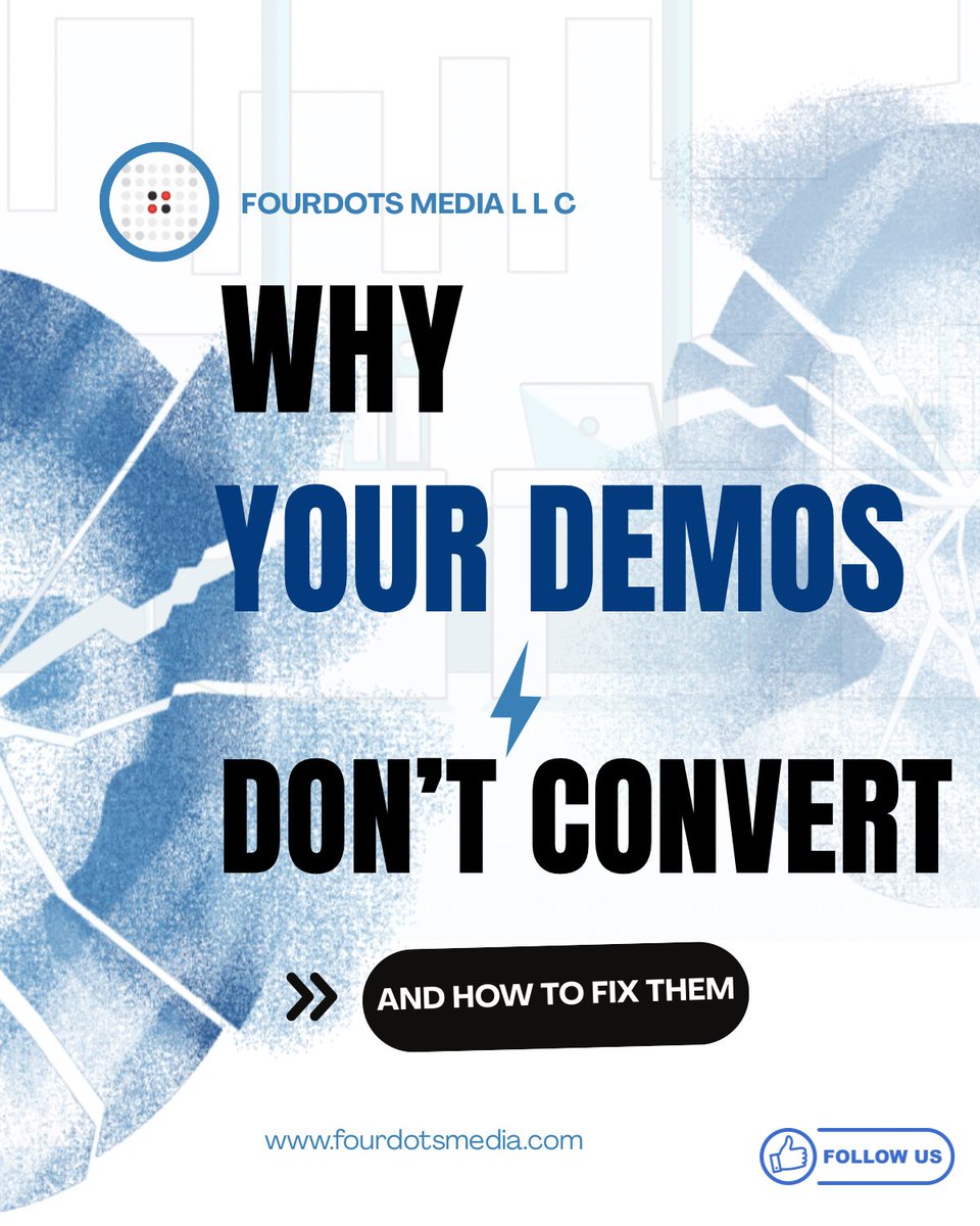 fourdots86's tweet image. ❌ If your demos don’t convert, the problem isn’t the product, it’s the approach.
✅ In B2B sales, the best demos aren’t presentations, they’re conversations.
At Fourdots Media, we help startups turn demos into revenue engines 🚀
#SalesDemos #B2BLeadGeneration #OutboundSales