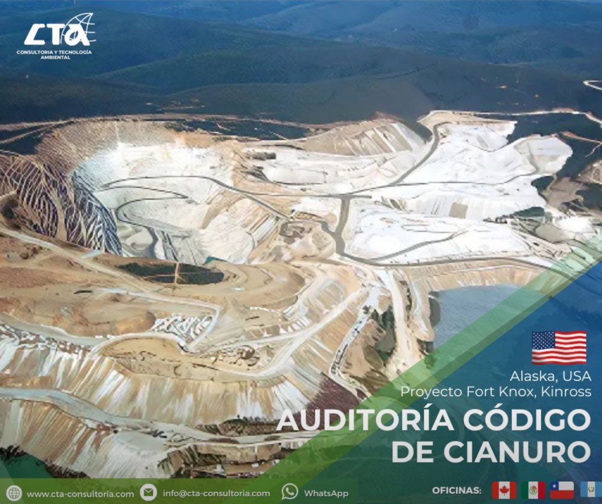 Mina Fort Knox – Kinross, #Alaska 🇺🇸

Continuando con nuestra serie de proyectos destacados, hoy compartimos nuestra experiencia como parte del equipo auditor del Código Internacional del Cianuro (ICMC) en la mina Fort Knox, operada por Kinross en Alaska.