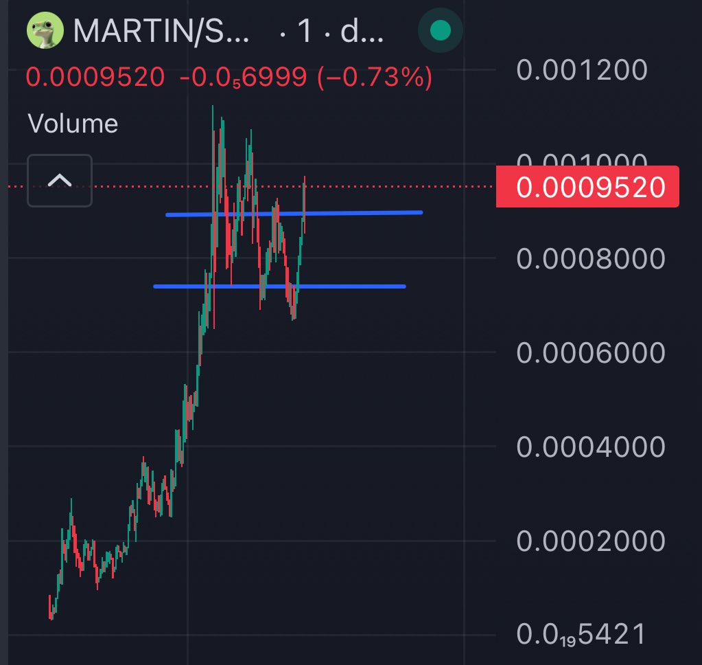 Next leg loading…. 

Chart is CLEAN. Distribution is CLEAN. 

The dev knows how to dev! HIGHER for the OG $PEPE $MARTIN 🤦🏼
