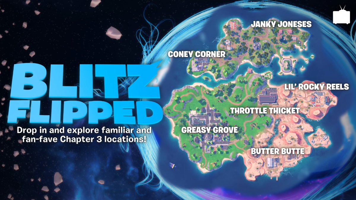 Blitz Flipped comes out VERY SOON! Win a victory in less than 5 minutes on this tiny map made for fast paced action!⚡️

#UEFN #Fortnite #FortniteShockNAwesome