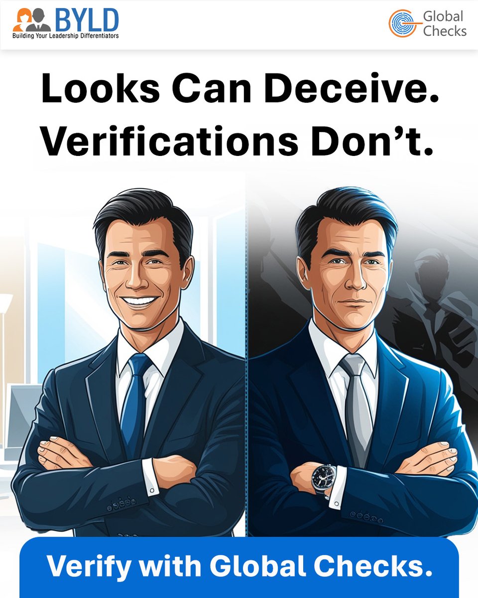 BYLDGroup's tweet image. Global Checks offers complete pre-employment screening so you hire with facts, not just faith.

Don’t assume - verify.

bit.ly/46MXKp2

#SmartHiring #VerificationMatters #GlobalChecks