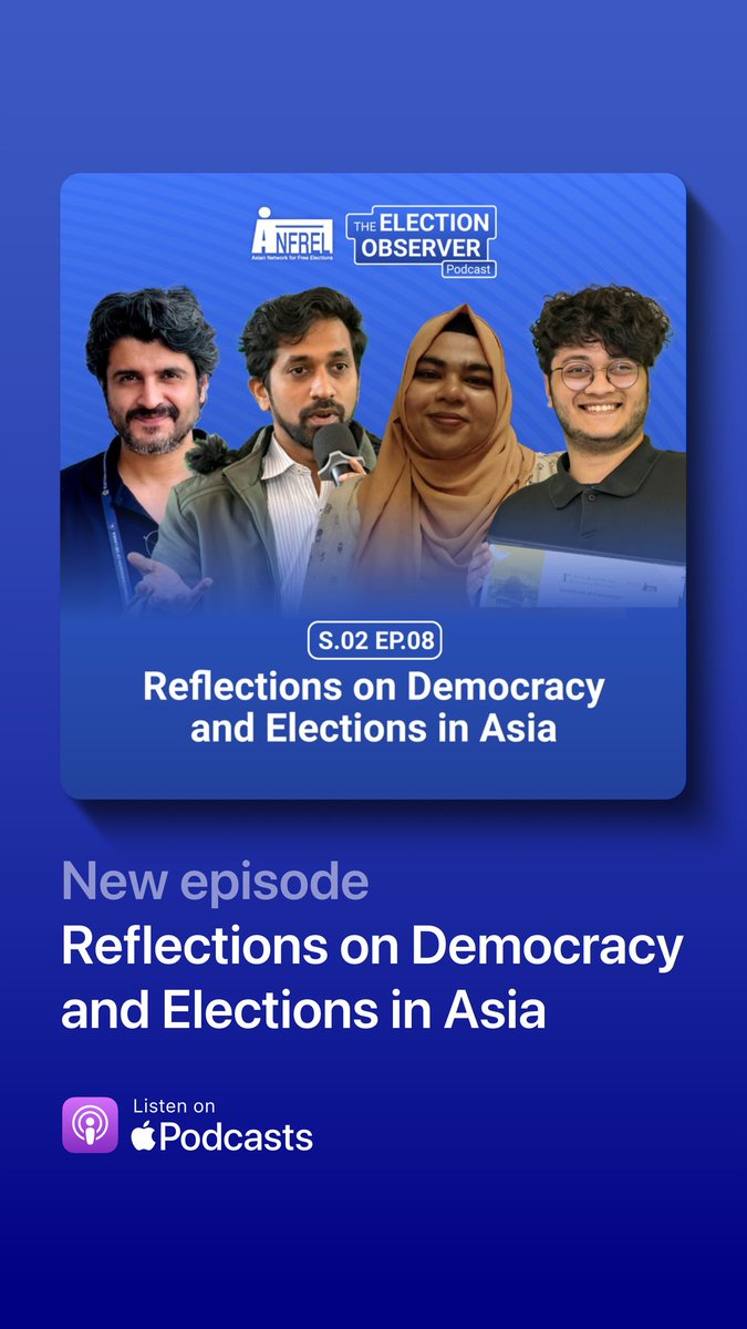 Anfrel's tweet photo. 🎧 Season 2 Episode 8 of #TheElectionObserver podcast is now available via Spotify and Apple podcast. Stream the latest episode here:

Spotify: https://t.co/LsKOvP790u
Apple Podcasts: https://t.co/HW2yMqVAYF https://t.co/vfzxwvwwf1