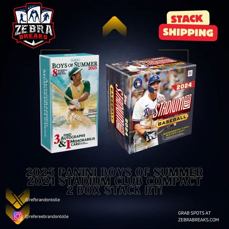 🚨Baseball Break!!🚨
⚾️$23/RT - 25' Finest/24' SC Compact 2 Box RT!
First Timers use code MBB for $5 off to make this an $18 Break Spot!
district.net/product/zb-255…
<a href="/midwestboxbreak/">Midwest Box Breaks</a> <a href="/sports_district/">Sports Card District</a>