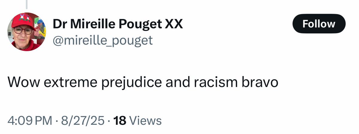 Ever been to a Muslim country, Dr Pouget? I lived in one for two years. Saw the way women were treated — forced to walk behind their husbands, struck in the face publicly whenever their husband felt the urge. The country I lived in allows adult men to marry nine year olds, and to