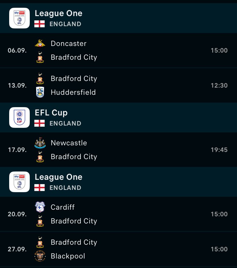 What a September coming up #bcafc