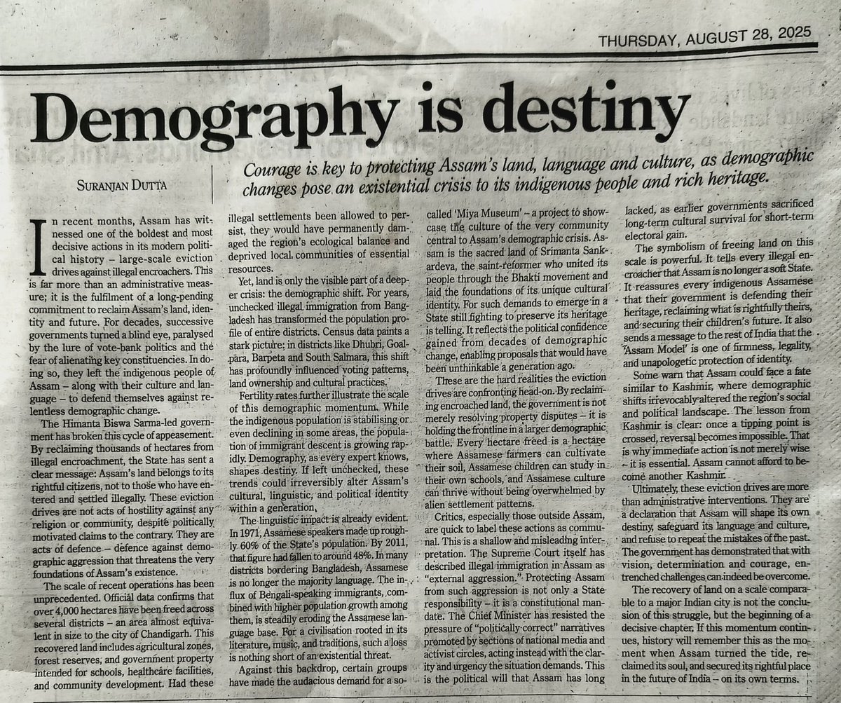 regon_dj's tweet photo. "Assam can't afford to become another Kashmir." https://t.co/lnUUzv5jTb