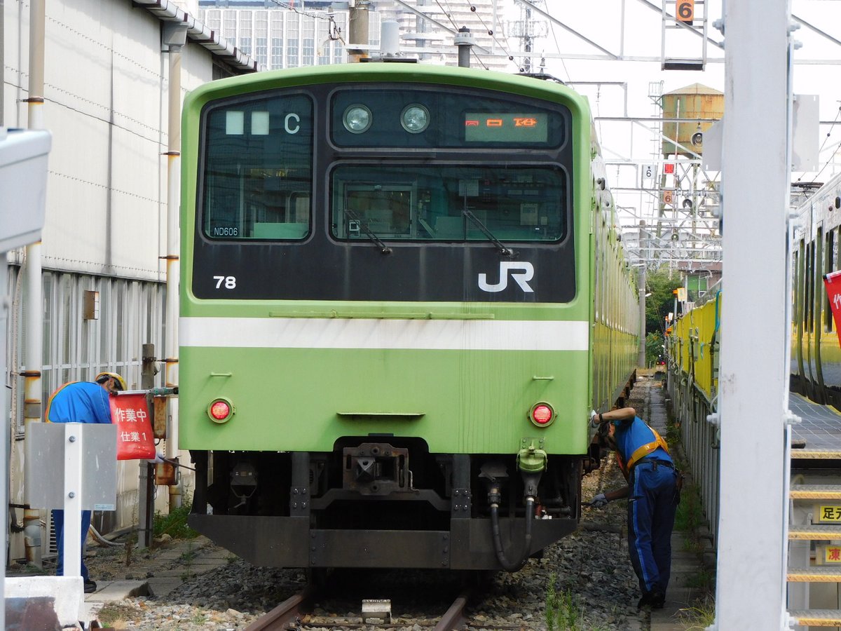 2025/8/28
森ノ宮支所
201系 ND606編成
最後の仕業検査