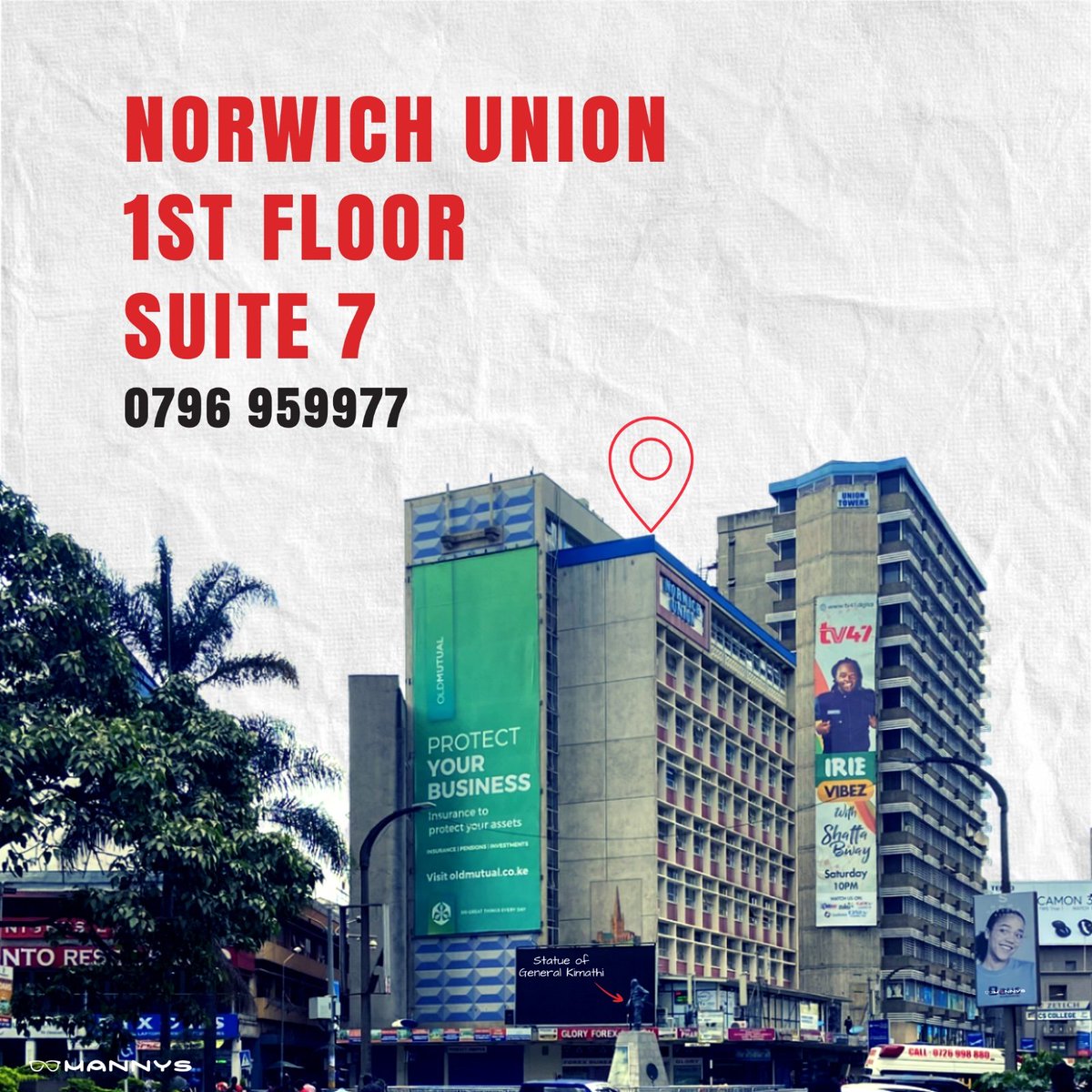 What are you selling today?

On the 1st Floor, Suite E7 of Norwich Union Building, you will find us where we will plug you into stylish Optical Frames, Blue Light Glasses, Prescription Lenses and MORE!

📞0796959977
🛒social.mannys.co.ke/shop
🎫 Coupon code OSORO = 500bob off!⚠️