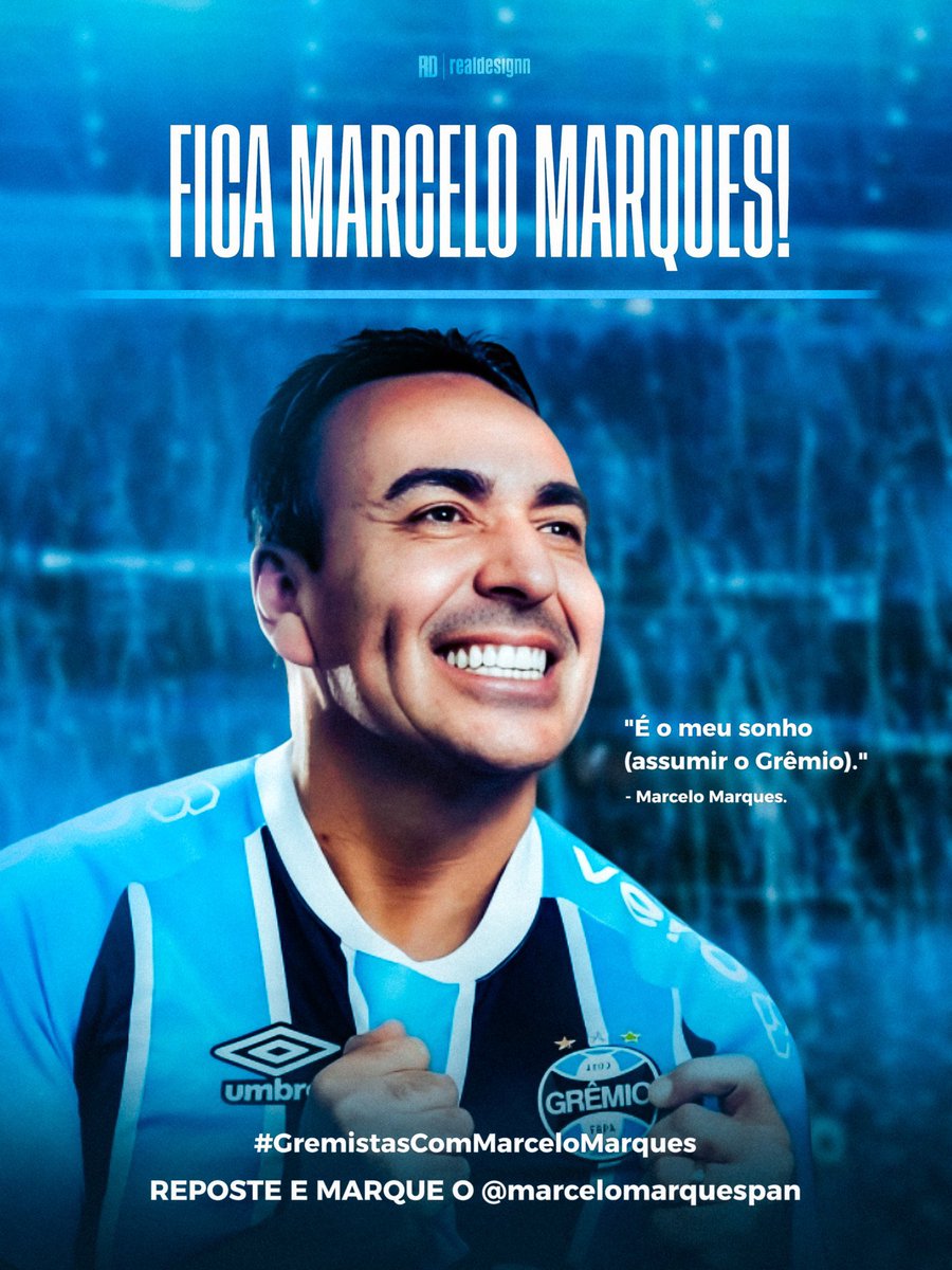 🚨 | URGENTE! 

Esse é um post exclusivo para o torcedor do Grêmio subir a #GremistasComMarceloMarques 🔥🔵⚫️

Nós merecemos um presidente que vai revolucionar o Grêmio e eliminar essa politicagem que existe dentro do clube. 

LIKE E RT 🇪🇪🇪🇪🇪🇪