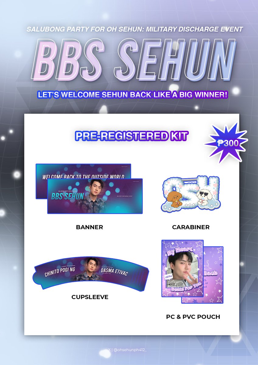 [Military Discharge Event]

Sabay sabay nating salubungin sa outside world ang Big Winner ng ating puso Ang Chinito Pogi ng Dasma Etivac, OH SEHUN!!!

🗓️September 21, 2025
📍<a href="/cafe408_/">CAFE 408</a> 
QC branch

Pre-reg Kit:
🔗tinyurl.com/BBSSEHUN

#BBSSEHUN
#BIGWINNERSEHUN
#BIGNIGHTNISEHUN