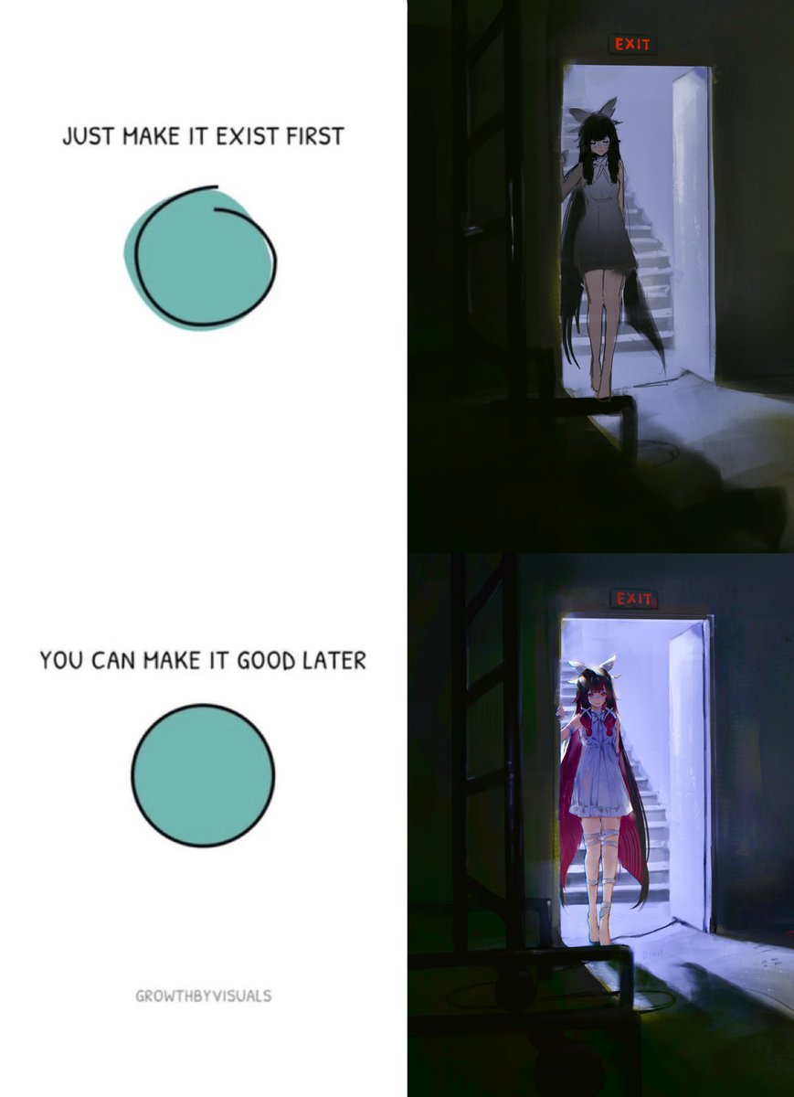 Just make it exist first, you can make it good later