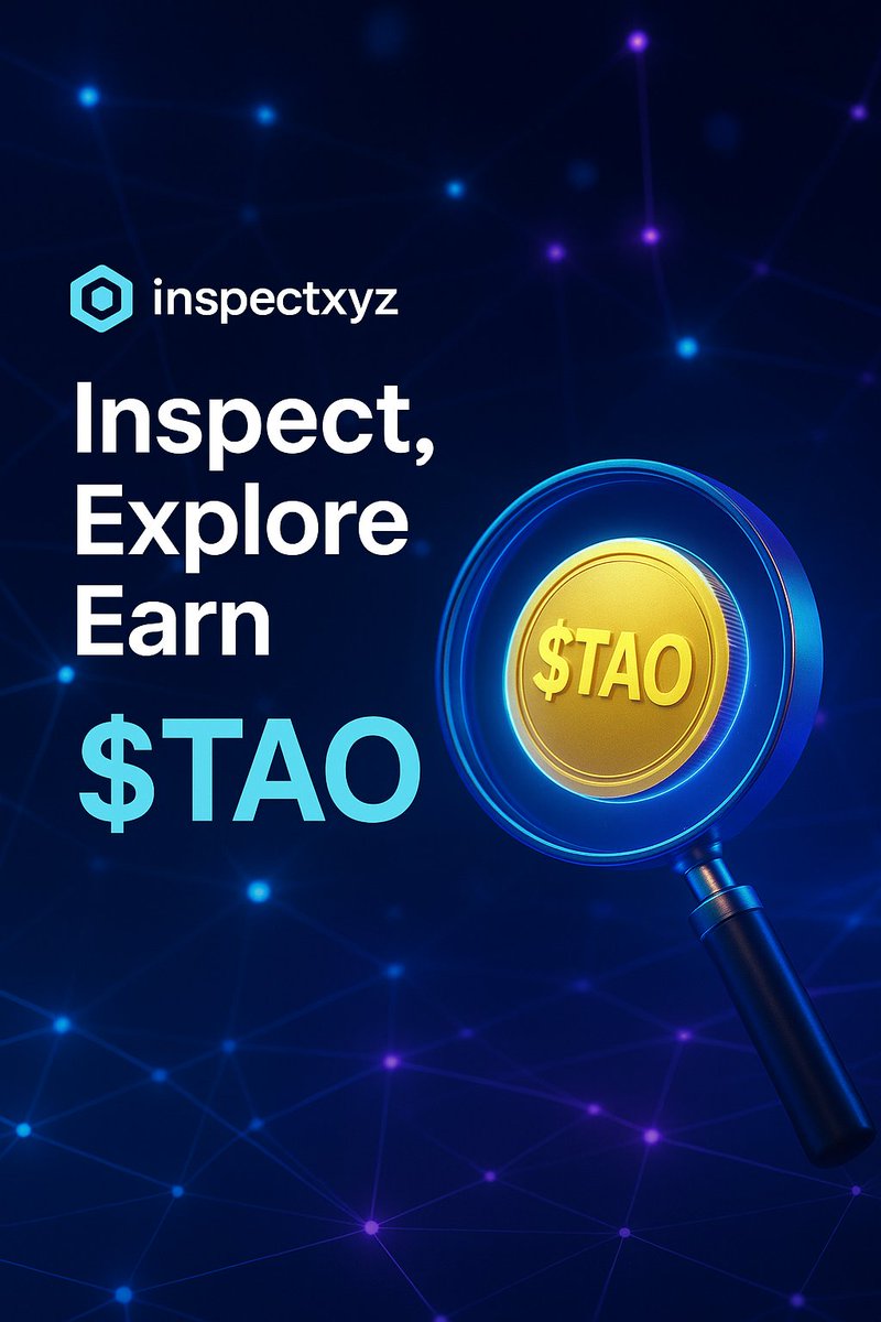 Hasken_Fada's tweet photo. GM $TAO FAMILY
Start exploring smarter now! @inspectxyz makes AI exploration simple, transparent, and rewarding with $TAO! Unlock insights, track on-chain activity, and join the AI + decentralization movement! #NuanceInspectxyz #GMBuilders https://t.co/Q6fAcNmXi7