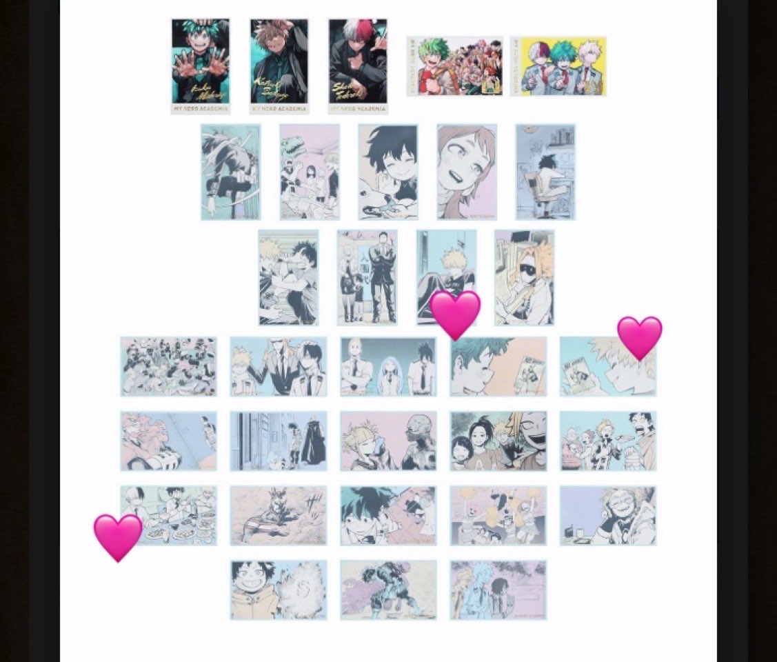 【交換】僕のヒーローアカデミア ヒロアカ 原画展 ヒロアカ展 マグネットステッカー メモリアルコレクション

（譲）画像1.2枚目

（求）👑&gt;🩷のもの
　　画像3.4枚目