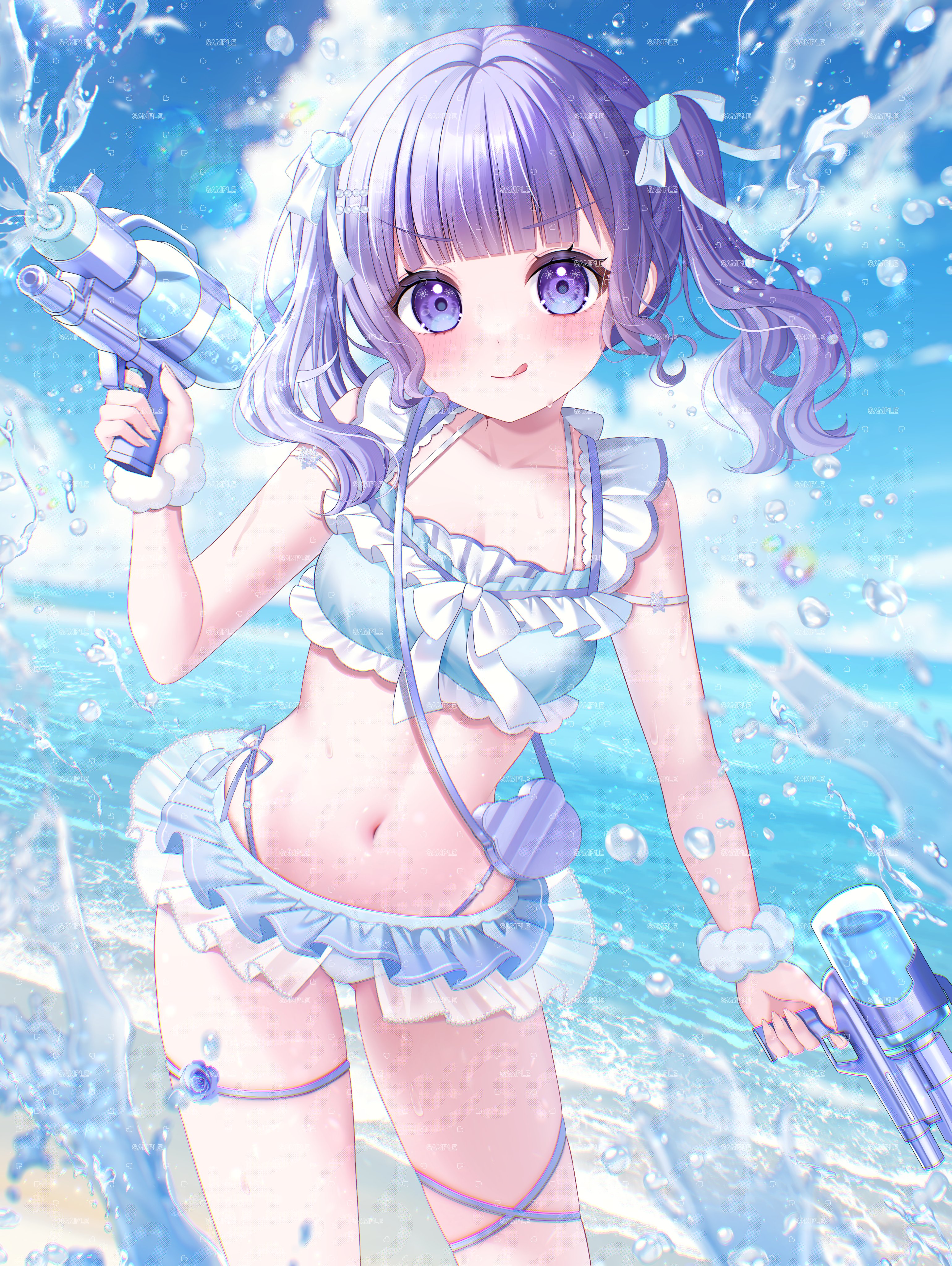 アニメ風手描き水着イラスト 水着