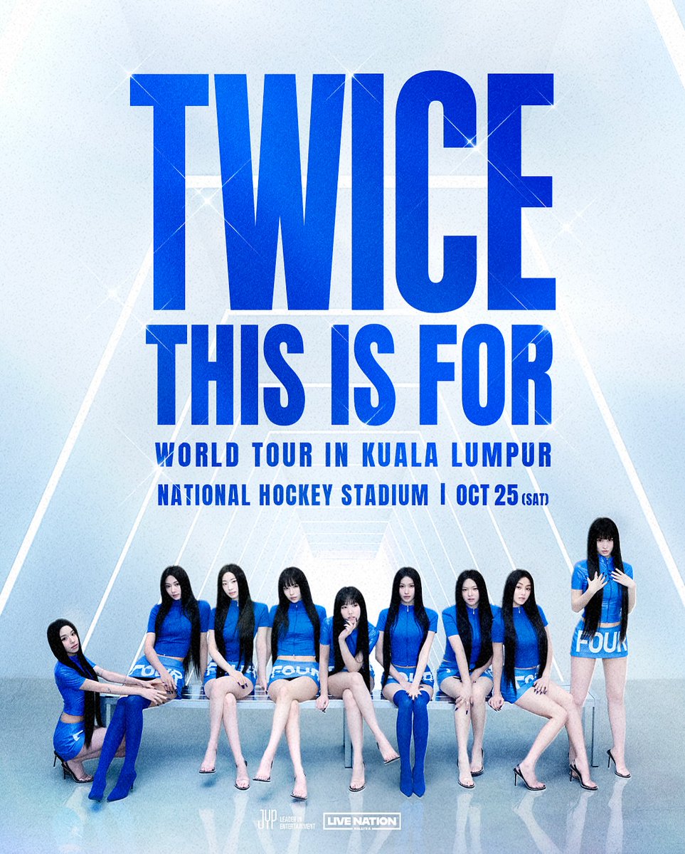 TWICE : THIS IS FOR WORLD TOUR IN KUALA LUMPUR

🗓️ 25 October 2025
📍 National Stadium Hockey, Bukit Jalil

🔗 golive-asia.com
⚠️ Tickets available on 19 Sept (11AM)
