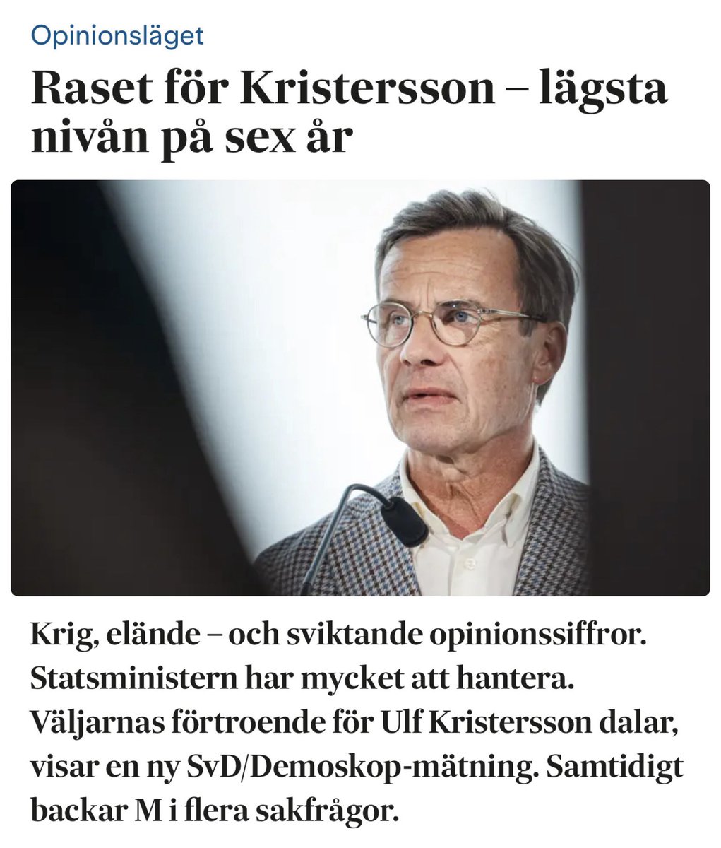 Lathund till förtroendeförlusten:

1. Sveket av Israel
2. Könslagen
3. Sveket av jägarna
4. Stödet av Chat Control
5. Porrförbudet