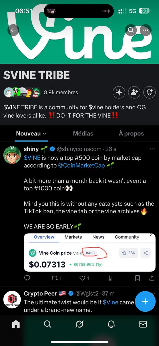 misteriosoBTC's tweet image. The Video Tab went away with the new update. In the next update we will see the V and Vine is back.
$Vine