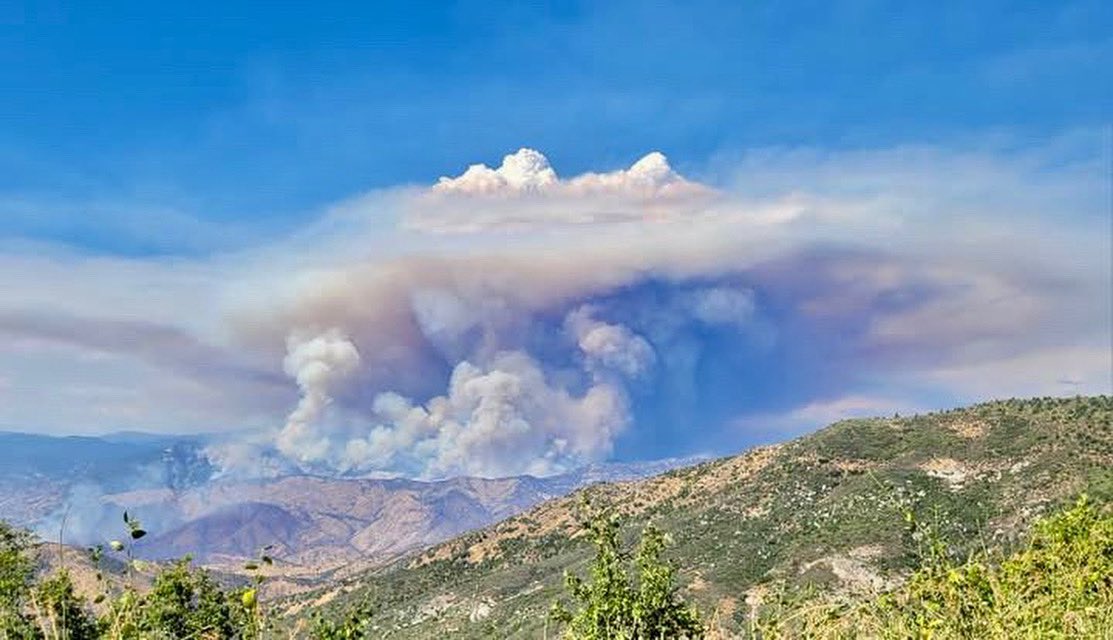 Garnet Fire Update: Fresno County California, “Fire activity picked up on the Garnet Fire today, and a large pyrocumulus cloud was visible from the surrounding area. This is the result of continued convective activity combined with high temperatures. Much of the early activity