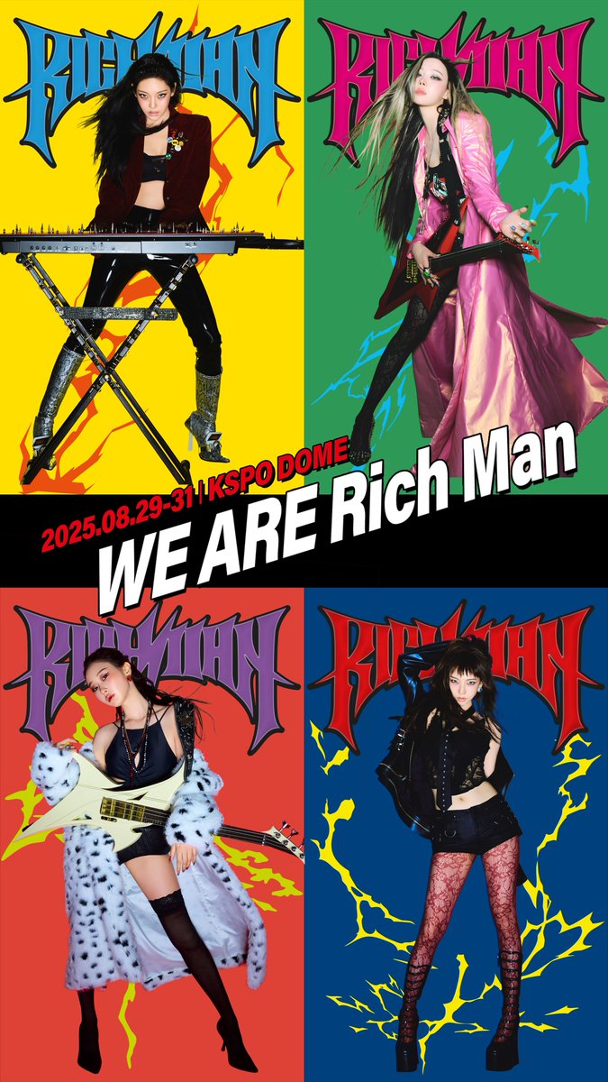 WE ARE Rich Man!

에스파와 함께, Rich Man이 되는 순간!
2025 aespa LIVE TOUR - SYNK : aeXIS LINE - in SEOUL 설치된 Photo Zone에서 Rich Man이 되어보세요.

📅 2025.08.29 (FRI) - 08.31 (SUN)
📍 Located nearby the KSPO DOME GATE 2-2

#aespa #æspa #에스파
#RichMan #aespaRichMan