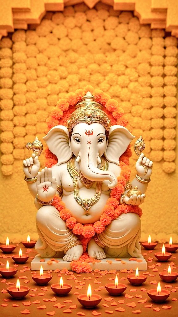 "वक्रतुण्ड महाकाय, सूर्यकोटि समप्रभ। निर्विघ्नं कुरु मे देव, सर्वकार्येषु सर्वदा॥" 🙏
#GaneshChaturthi2025