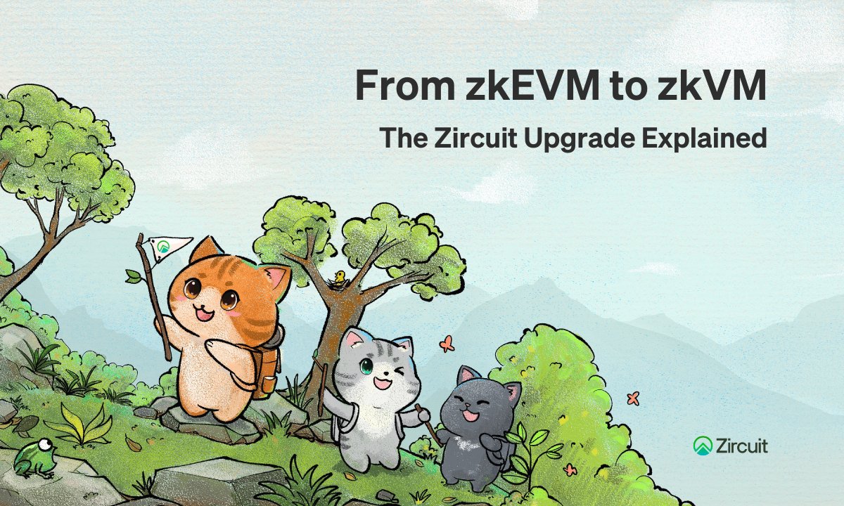 Zircuit just leveled up. Swapping zkEVM for zkVM so devs get more languages, users get faster txs &amp; SLS still maxes peace of mind. Lfg <a href="/zircuit/"></a> <a href="/dr_zircuit/">Dr. Z</a>