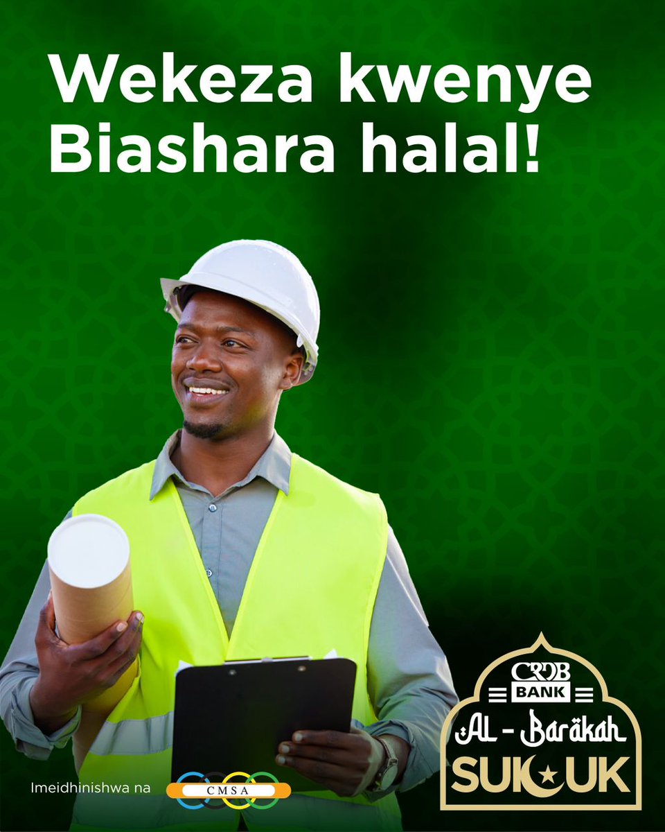 Mkandarasi wekeza kwenye hati fungani ya Sakuk ukamilishe miradi kwa wakati.

Faida Halal 12% kwa Tsh na 6% kwa USD.
Kiwango cha kuanzia 500,000 au USD 1,000

Fungua Simbanking Apps > Miniapps > Uwekezaji 

Kwa miaka 5 utapiga hatua kubwa
#HalalKwaAjiliYako