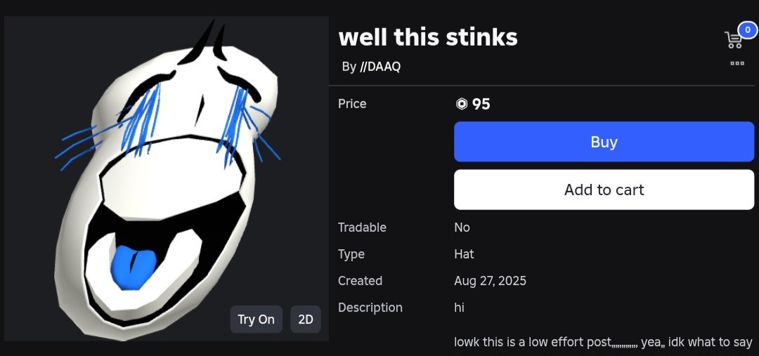 I looked up the dumb meme because I keep seeing it
WHOEVER MADE THIS YOU OWE ME ROYALTIES