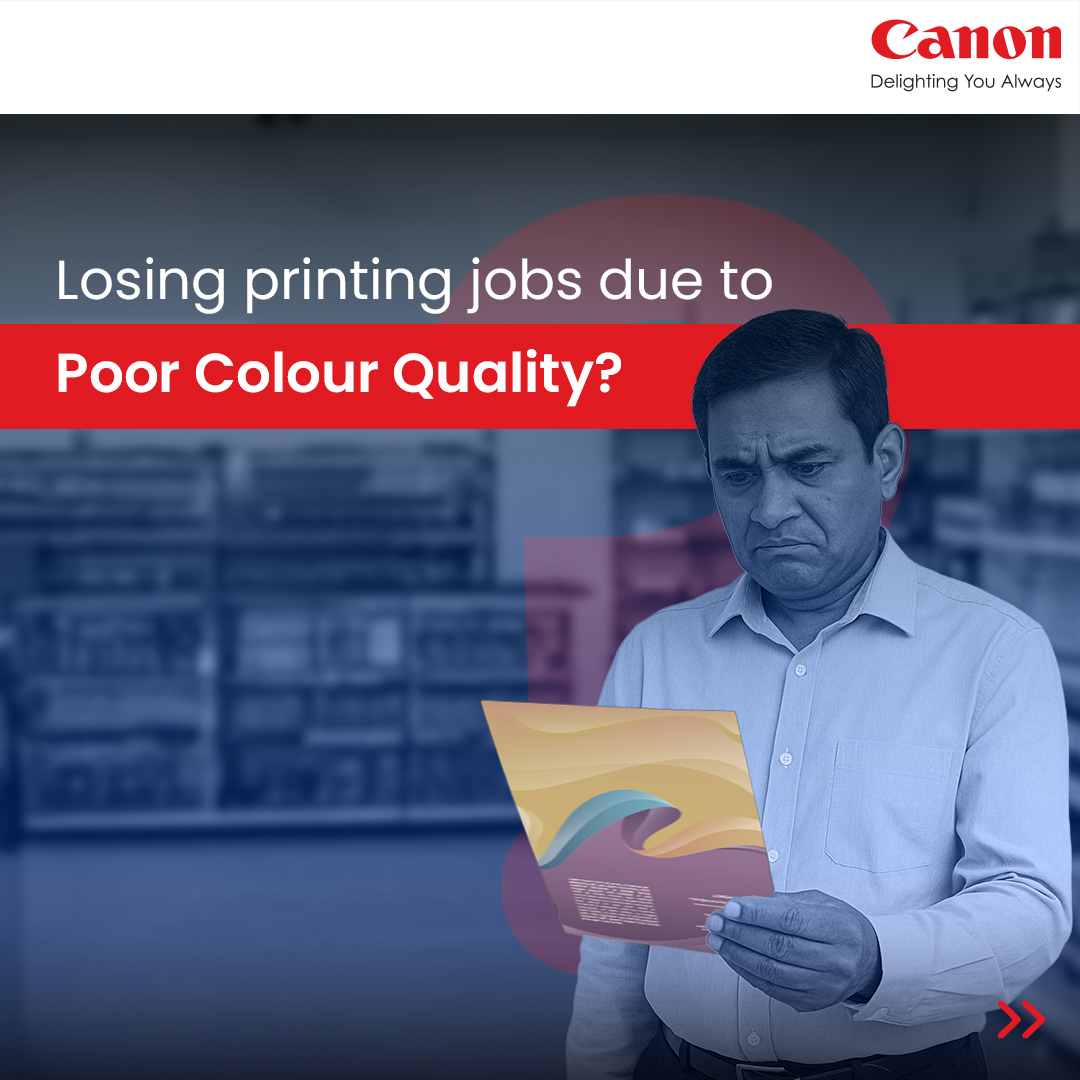Canon_India's tweet image. Tired of losing print jobs due to lack of colour calibration?
Canon imagePRESS V700/V800 is your solution.
Its In-Built Inline Spectrophotometric Sensor ensures you can calibrate and get accurate, consistent colours in every print job.

#ProductionPrinters #imagePRESS #Vseries…