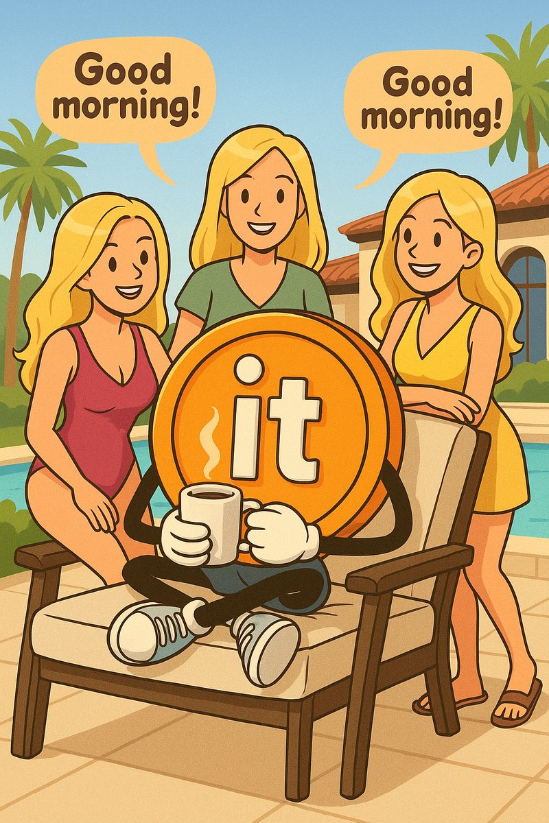 Suntardio's tweet photo. $IT community chilling soon

GOOD MORNING https://t.co/l99U0xb00p