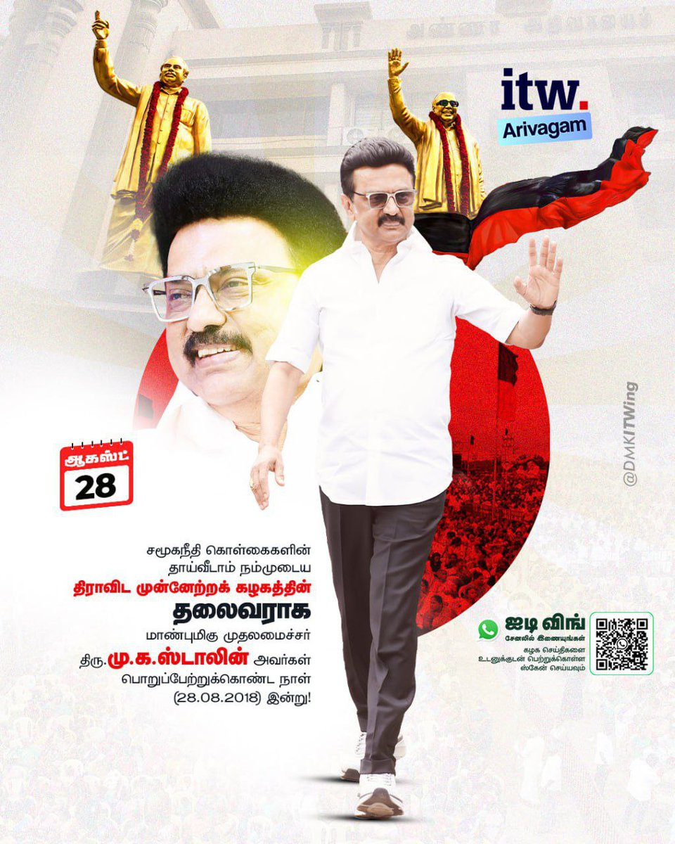 arivalayam's tweet photo. பவளவிழா கண்ட ஜனநாயக பேரியக்கமான தி.மு.கழகத்தின் தலைவராக மாண்புமிகு முதலமைச்சர் திரு @mkstalin அவர்கள் பொறுப்பேற்றுக் கொண்ட நாள் இன்று! 

#CMMKStalin  #DMK4TN https://t.co/do44hfeTk8