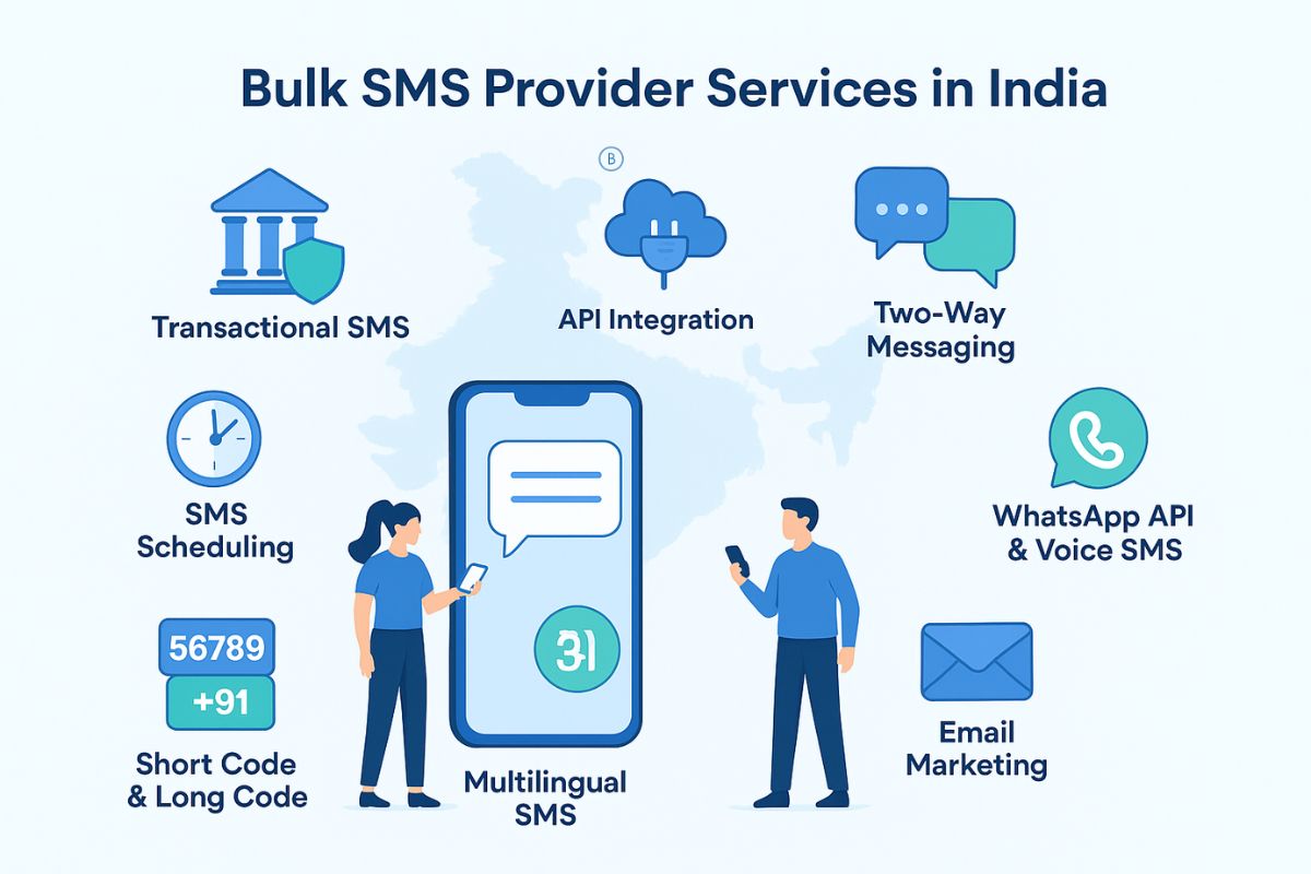 SMS_BlastAd's tweet photo. #BulkSMSProviders in India offer services like #PromotionalSMS for offers, #TransactionalSMS for OTPs, API integration, two-way messaging, scheduling, multilingual support, #WhatsAppAPI, #VoiceSMS, and DND-compliant secure delivery. https://t.co/vE4MXyWUxm