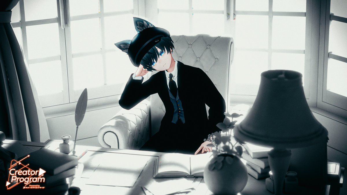 深く考え込む
Deep in thoughts
📸 <a href="/Riku7302/">RIKU_730</a> Edit: <a href="/CyberTron1c/">Cyber_tronic</a>
#VRCメンズ服 #MetaverseCreators_Fashion #VRCMenswear