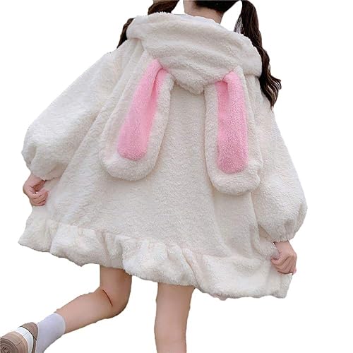 Acabo de recibir BZB Kawaii Anime Bunny Ear Hoodies For Women Sweet Lovely Fuzzy Fluffy Rabbit Sweater Tops Cosplay Jacket Coats - 3X-Large - White de Me 🧛🏻‍♂️ vía Throne. Mil millones de graciaaas! throne.com/evyrawr_ #Wishlist #Throne