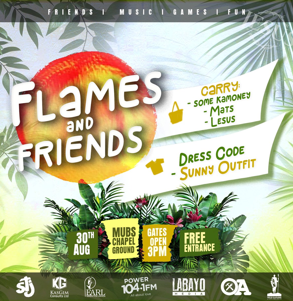 Don’t forget to carry a Lesu or a mat on Saturday 30th.Tell a friend