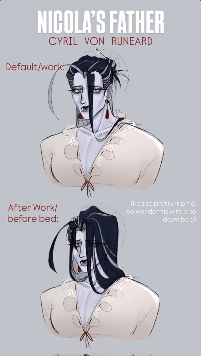 I'm trying to design my OC's parents, do you prefer his hair up or down???