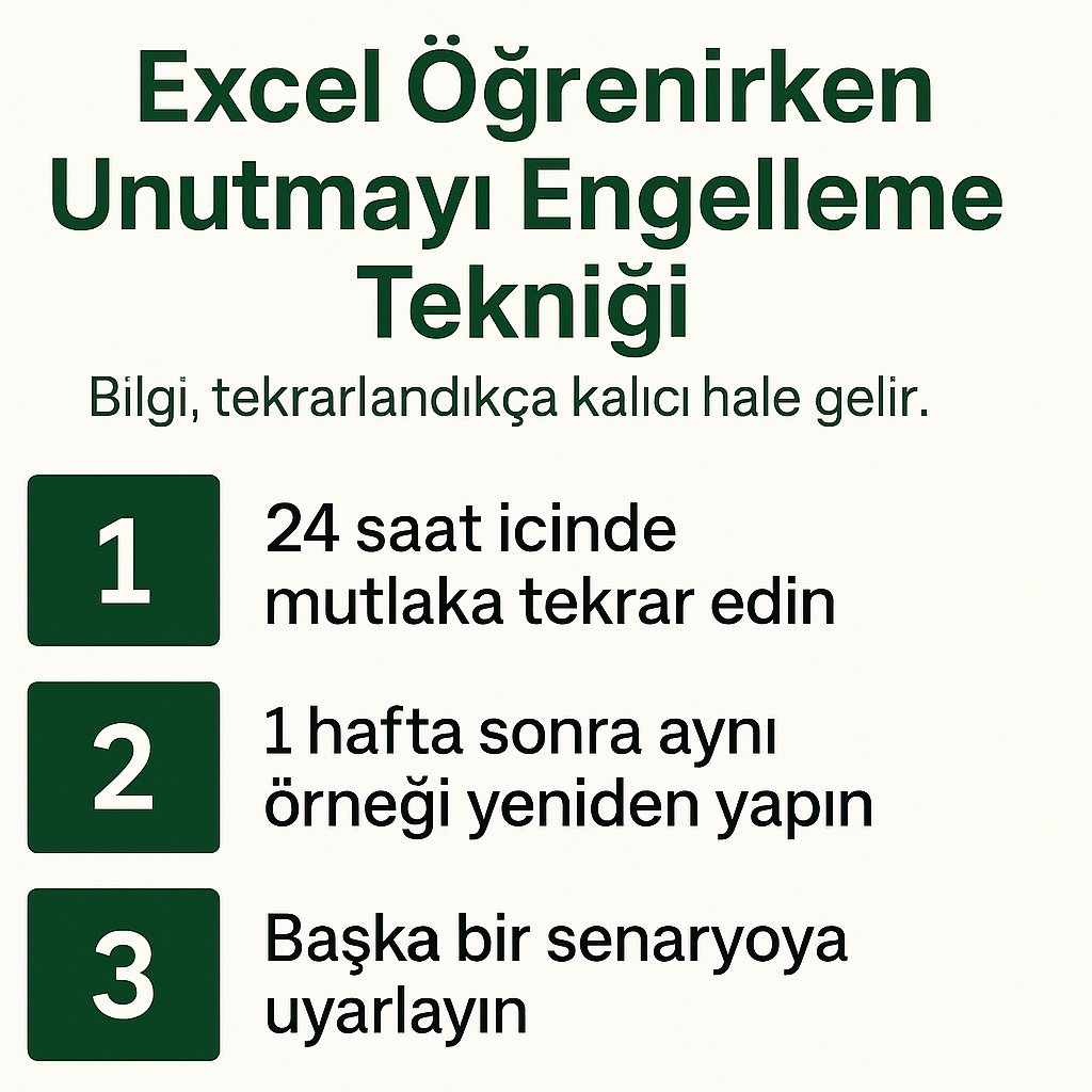 obagci34's tweet photo. 💡 3 Adımlı Teknik:
1️⃣ 24 saat içinde tekrar et
2️⃣ 1 hafta sonra yeniden yap
3️⃣ Başka senaryoya uygula https://t.co/ibBV26GkLP