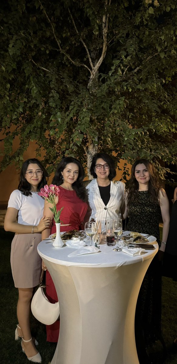 At the farewell reception in honour of Mr. Mindaugas Kačerauskis; Mr. Wim Riepma; and Ms. Marianna Skoczek-Wojciechowska at the Residence of the EU Ambassador to Uzbekistan H.E. Mr Toivo Klaar.