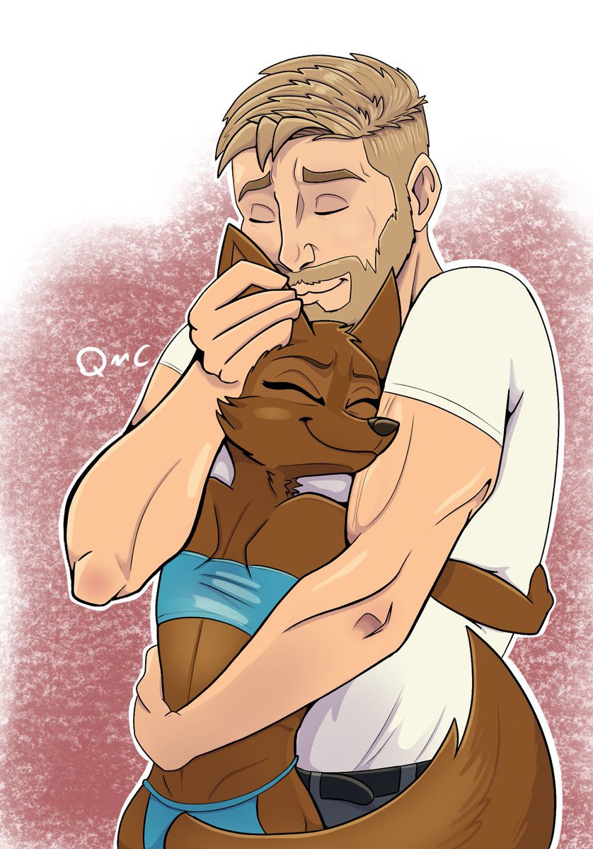 A Fond Embrace. Special thanks to TheCheribim for the commission. #zootopia #furryartwork #furrycommission #furryoc