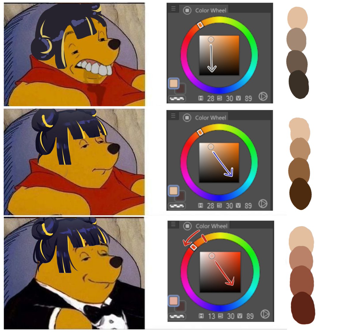 Andye004's tweet photo. A little trick that helped me a lot in my coloring process lol
#tutorial #drawing #tips #drawingtips #digitalart #digitalpainting #fyp #dailypractice #meme https://t.co/z13BsOm63F
