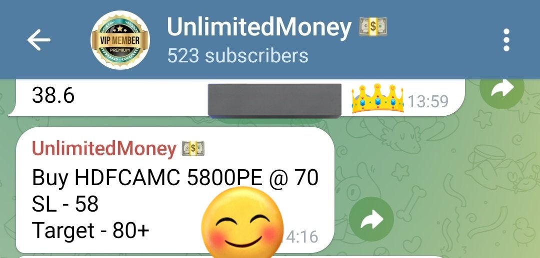 AlMakhtoum_1's tweet image. Super duper Thursday 😎🔥🚀

#HDFCAMC 5800PE from 70 to 150+

All target hit 🎯
Money 2x premium+Members booked profit.
#UnlimitedMoney💵

#nifty #sensex #banknifty