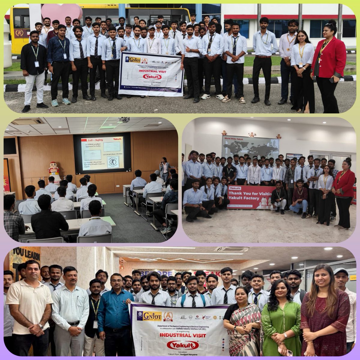 GNIOTCollege's tweet photo. GNIOT Electrical & Mechanical Engineering students visited Yakult to explore automation, process control, and industry practices.
#GNIOT #IndustrialVisit #Engineering #IIIC #FutureEngineers https://t.co/3mr0MLynvL