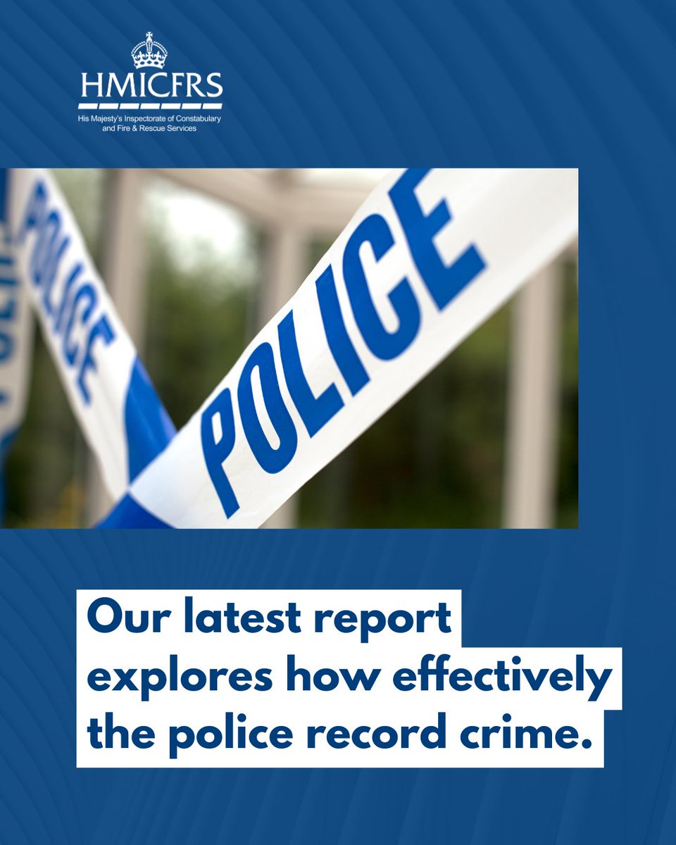 How effectively do the police record crime?

In our new report, we found that there has been a marked improvement in the way police forces are recording crime, but further progress is still needed.

⤵️ Read more:
hmicfrs.justiceinspectorates.gov.uk/publication-ht…