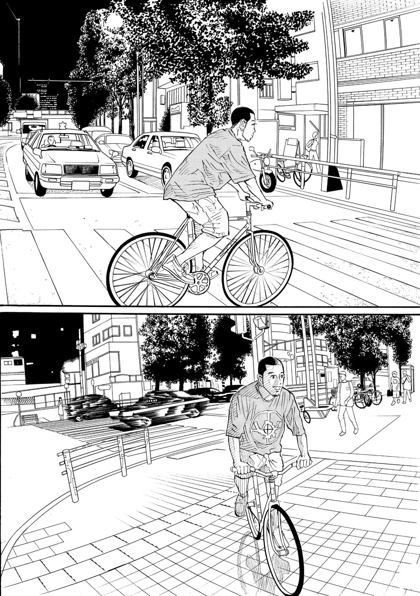 2。初めて乗るピスト自転車。めちゃめちゃ軽くって見慣れた街が違って見えた。 #TokyoBurger 