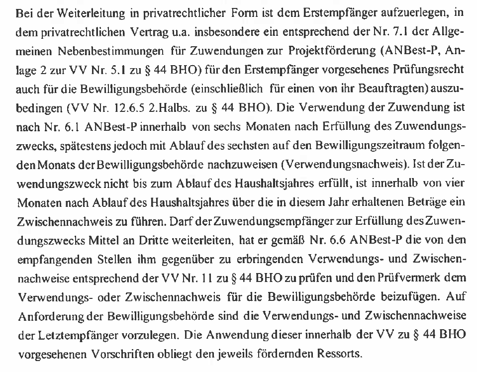 Das ist ein Auszug aus einem Schriftsatz der Bundesregierung, mit dem sie sich gegen die Herstellung...