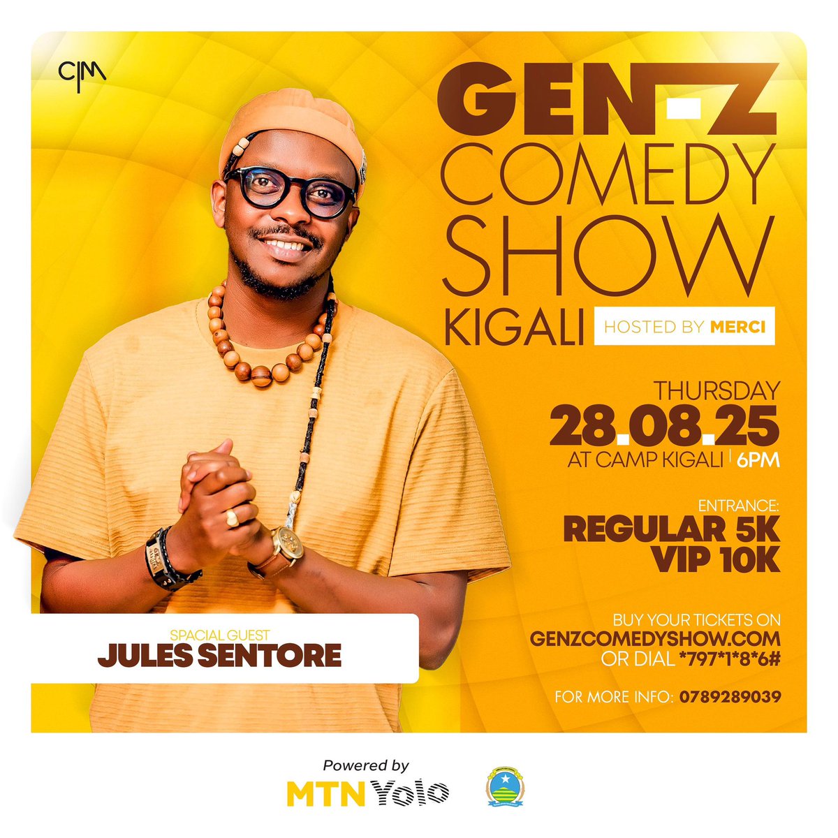 Birashoboka ko nta ticket ufite umbwire muri Comment ariko twesee tuze kuba turi muri Camp Kigali muri Gen_Z Comedy Show..

Guta ticket yawe 👉 genzcomedyshow.com or dial 797*1*8*6#
📞 Info: 0789289039